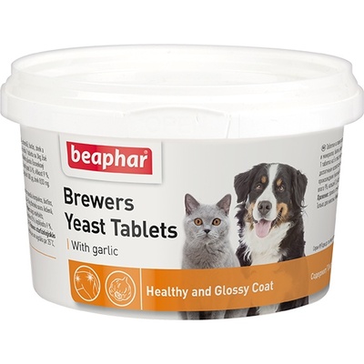 Beaphar Витамины длЯ собак  и кошек с пивными дрожжами и чесноком, 250шт. (Brewers Yeast&Garlic) 12664 | Brewers Yeast Tablets, 0,23 кг 
