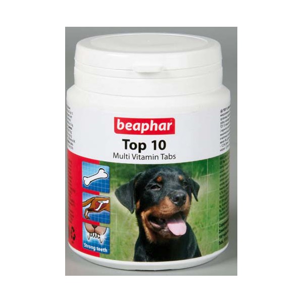Beaphar ВИА Витамины для собак с L-карнитином (Top 10 for Dogs), 750шт. (12567), 0,617 кг