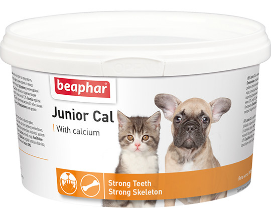 Beaphar Junior Cal минеральная смесь для котят и щенков 200 гр