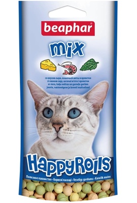 Beaphar Рулеты для кошек микс, 80 шт | Happy Rolls Mix, 0,0442 кг 