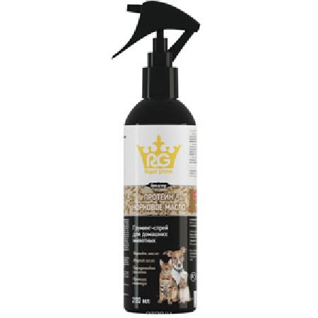 Apicenna Royal Groom грумминг-спрей с протеином и норковым маслом для собак и кошек 0,250 кг 18341