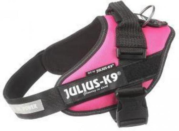 JULIUS-K9 шлейка для собак IDC®-Powerharness 1 (63-85см/ 23-30кг), темно-розовый