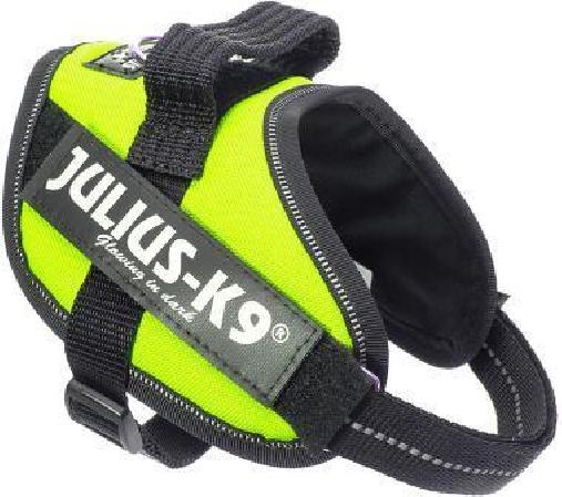 JULIUS-K9 шлейка для собак IDC®-Powerharness Mini-Mini (40-53см 4-7кг), зеленый неон