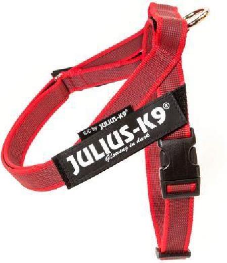 JULIUS-K9 шлейка для собак Ремни Color & Gray IDC® Mini (49-65см / 7-15кг), красный
