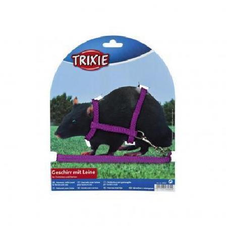 Trixie шлейка для крыс, с поводком 12-25,