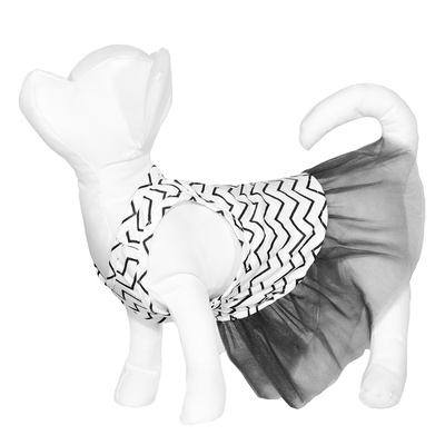 Yami-Yami одежда Платье для собаки с серой юбкой из фатина L (спинка 29-31 см) лн26ос 0,100 кг 52904
