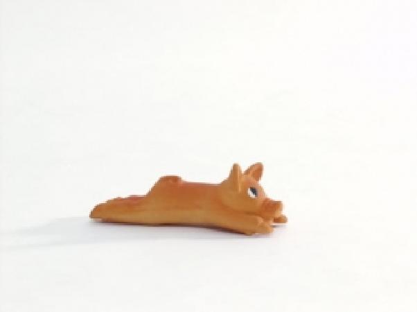 Beeztees Поросенок маленький жевательная игрушка для собак латекс оранжевый 25 см