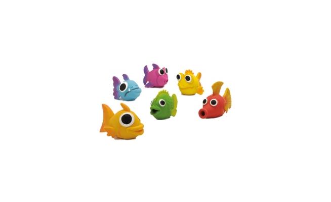 Beeztees Рыбка жевательная игрушка для собак латекс разноцветный 14х6 см