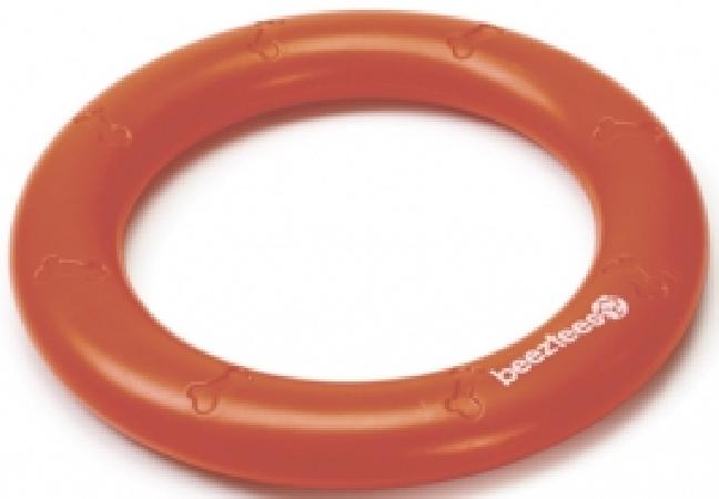 Beeztees Apportino кольцо оранжевое метательная игрушка для собак термопластичная резина оранжевый 22 см