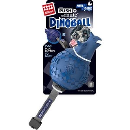 GiGwi Dinoball игрушка для собак, динабол-цератопс с отключаемой пищалкой 13 см