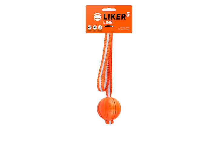 Liker Line метательная игрушка для собак комбинированный материал оранжевый 5 см