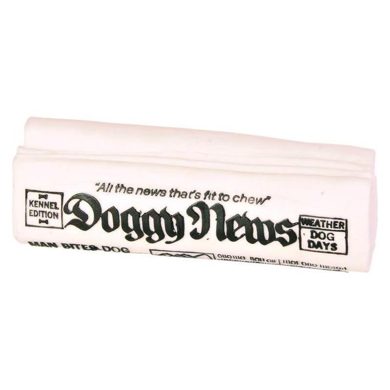 Trixie Газета из резины игрушка для собак метательная белый 16 см