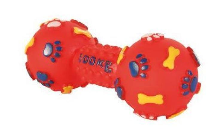 Trixie игрушка для собак, гантель с лапками 15 см