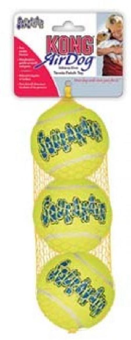KONG игрушка для собак Air Теннисный мяч маленький (в упаковке 3 шт.) 5 см