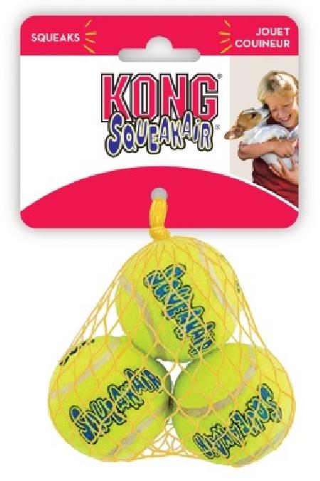 KONG игрушка для собак Air Теннисный мяч очень маленький (в упаковке 3 шт.) 4 см