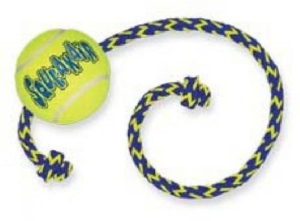 Kong игрушка для собак, Теннисный мяч с канатом M