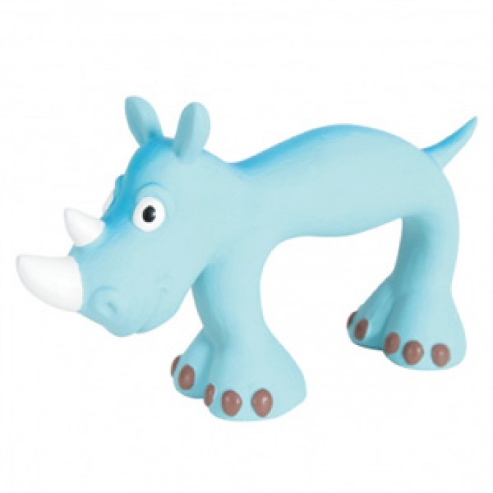 Zolux игрушка для собак Носорог 22 см, голубой
