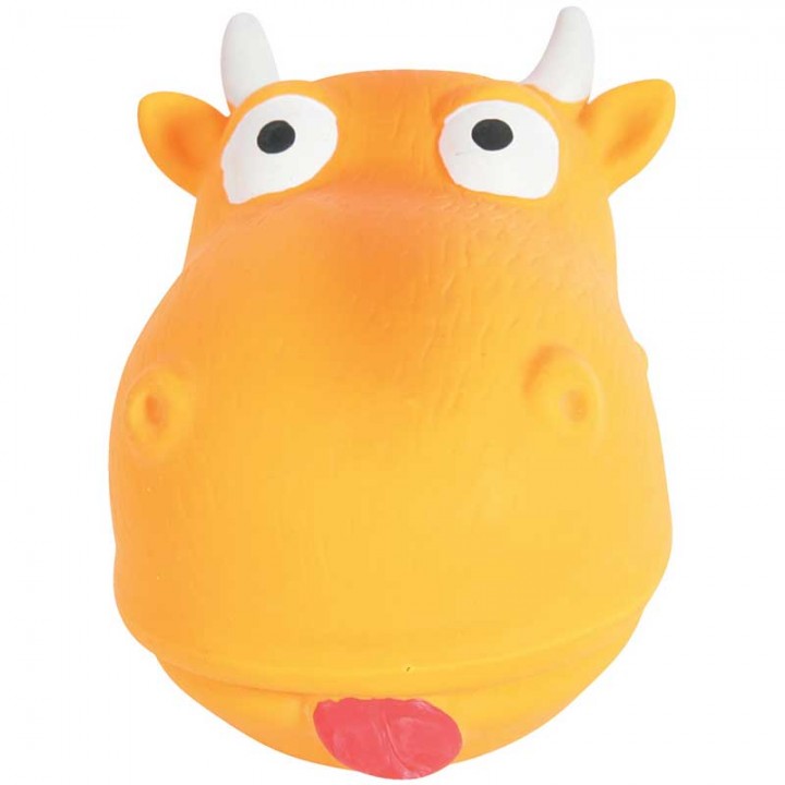 Zolux игрушка для собак Корова 18 см, оранжевый