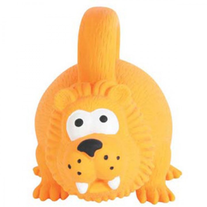 Zolux игрушка для собак, Лев с ручкой 15 см, оранжевый