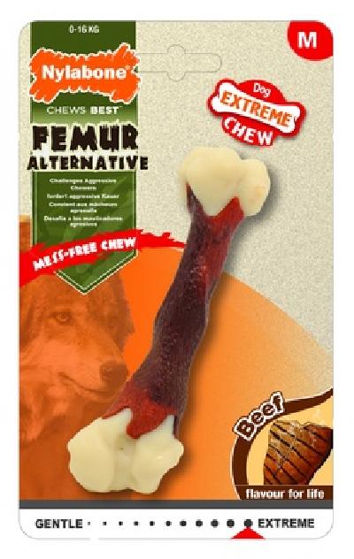Nylabone Бедренная кость экстра-жесткая аромат говядины M (Extreme Chew Femur - Beef Flavour) 983743EU 0,090 кг 47596