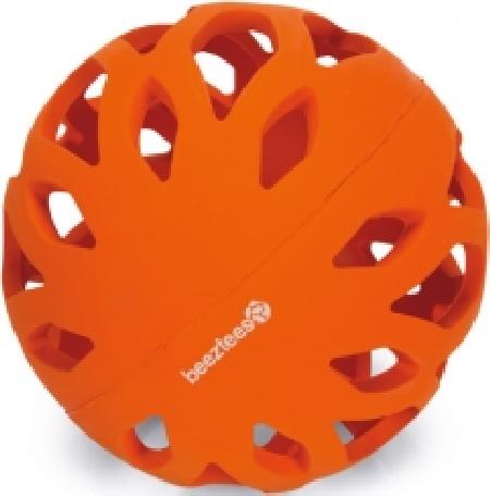 Beeztees 626827 KOKO Игрушка для собак Мяч ажурный резиновый, оранжевый 14см