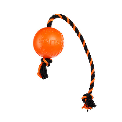 Doglike Мяч с канатом большой (оранжевый-черный-черный), 0,179 кг