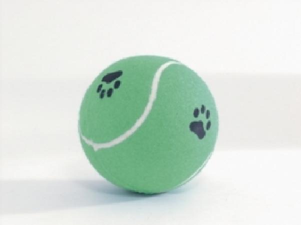 Beeztees 625597 Игрушка для собак Мячик теннисный с отпечатками лап, в ассорт. 12см