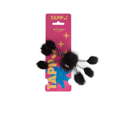 Tappi игрушки Игрушка Раш для кошек паук из натурального меха норки 29оп66 0,024 кг 37619