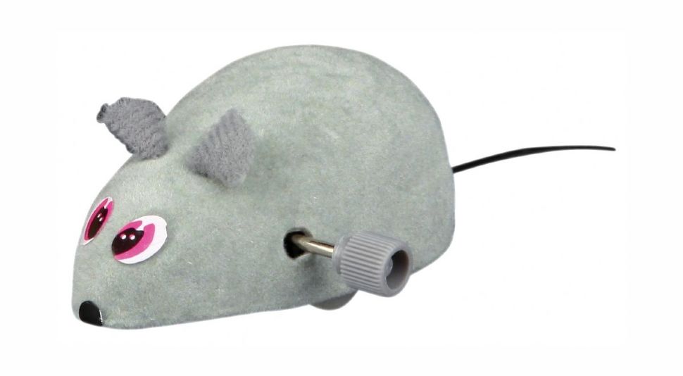 Trixie игрушка для кошек, Мышь заводная 7 см