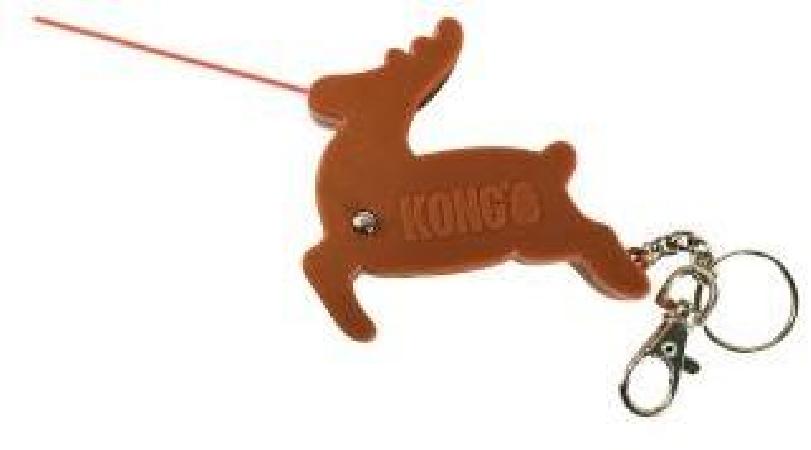KONG Holiday игрушка для кошек Лазер в форме оленя, 8 см, H19C138E