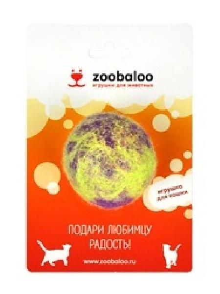 Zoobaloo Игрушка для кошек мяч Фьюжн, шерсть, 4 см (363), 0,15 кг 