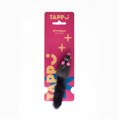 Tappi игрушки Игрушка  Саваж для кошек мышь с хвостом из натурального меха норки 29оп66 0,013 кг 37630