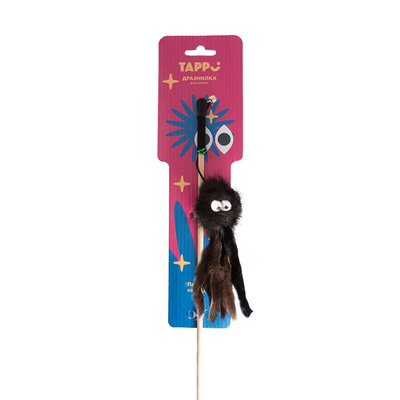 Tappi игрушки Игрушка Стим дразнилка для кошек осьминог из натурального меха норки на веревке 29оп66 0,03 кг 37642