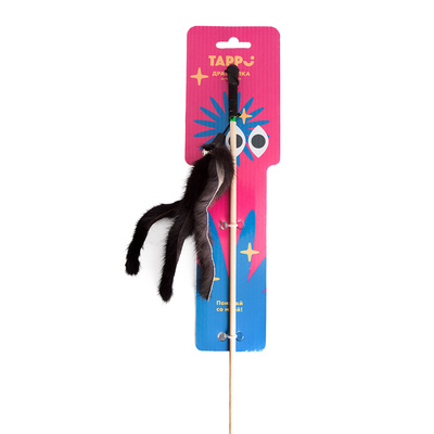 Tappi игрушки Игрушка Роуди дразнилка  для кошек  пальма из натурального меха норки на веревке 29оп66 0,022 кг 37616