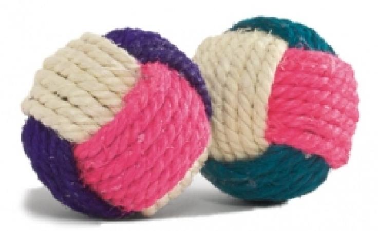 Beeztees Мяч с кошачьей мятой метательная игрушка для кошек сизаль разноцветный 6 см