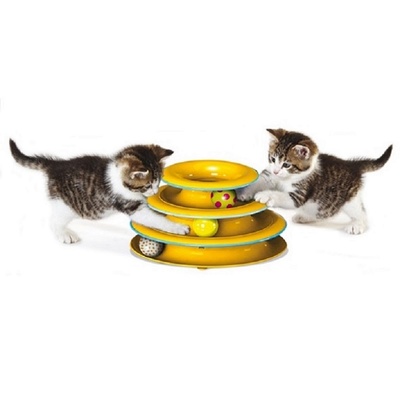 Petstages Игрушка для кошек Трек 3 этажа основание 24 см | Tower of Tracks 0,416 кг 38927