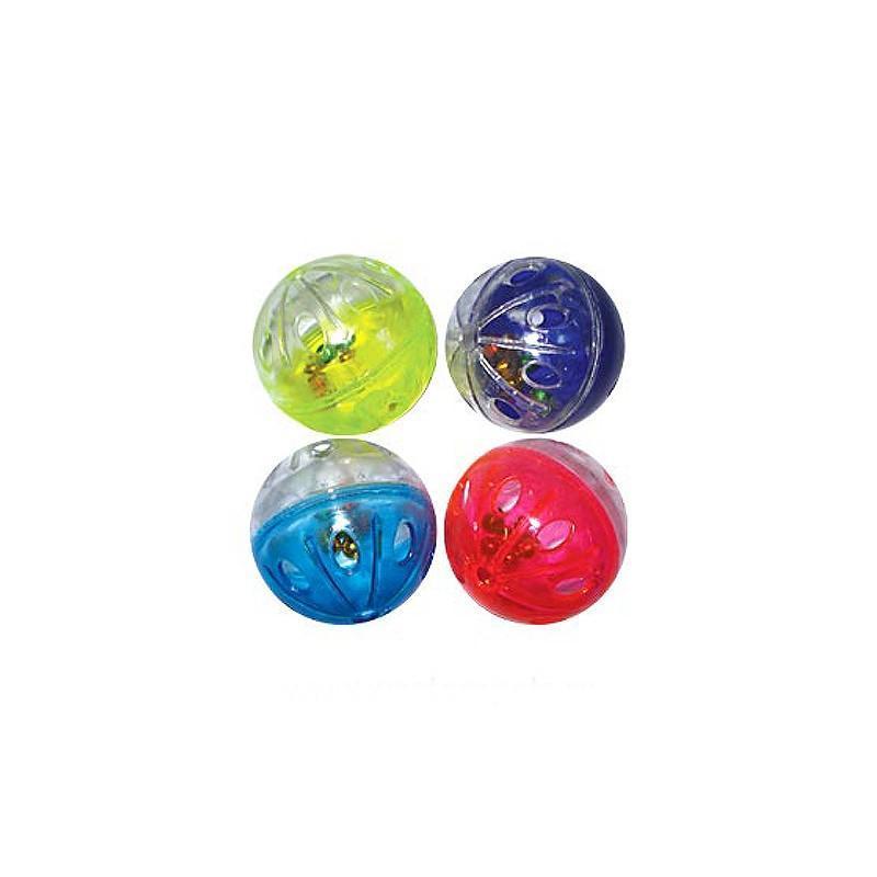 игрушка Котенок пластик Мяч ПОДАРОК с погремушкой 4 см (4шт) GL 20-25 