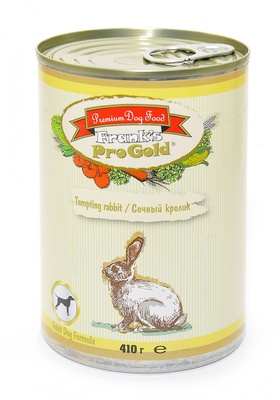 Franks ProGold консервы ВИА Консервы для собак Сочный кролик (Tempting rabbit Adult Dog Recipe), 0,410 кг