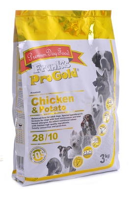 Franks ProGold Для собак Беззерновой: с курицей и Молодым картофелем (Chicken&Potato 28/10), 15,000 кг