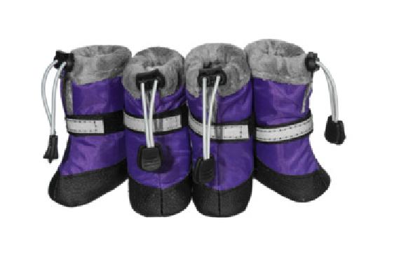 Yami-Yami ВИА Обувь для собак утепленная (на меху) со светоотражающей полосой фиолетовый размер XL 99136 0,264 кг 38166