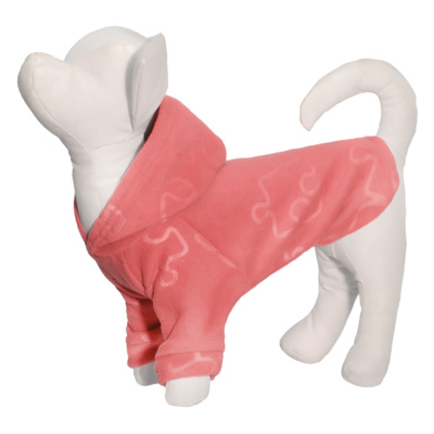 Yami-Yami одежда ВИА Толстовка для собаки из флиса с принтом Пазлы розовая L (спинка 29 см) лн26ос 0,100 кг 52012