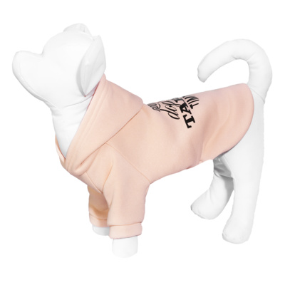 Yami-Yami одежда ВИА Толстовка для собаки с капюшоном розовая L (спинка 29 см) лн26ос 0,100 кг 52649