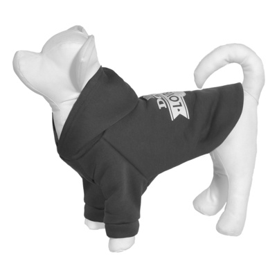 Yami-Yami одежда ВИА Толстовка для собаки с капюшоном серая M (спинка 27 см) лн26ос 0,090 кг 52636
