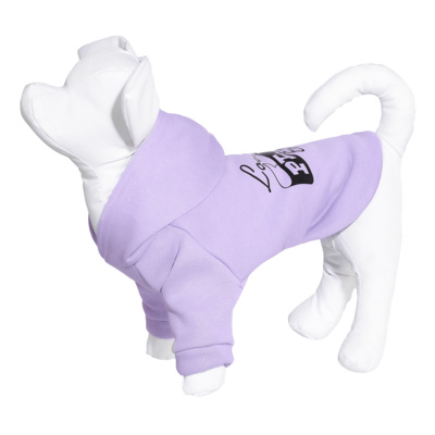 Yami-Yami одежда Толстовка для собаки с капюшоном сиреневая L (спинка 29 см) лн26ос 0,100 кг 52653