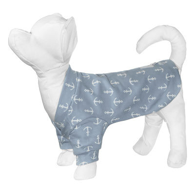 Yami-Yami одежда Толстовка для собак с принтом якорь голубая L (спинка 35 см) нд28ос 51672-4 0,100 кг 51675