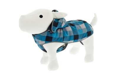 Ferribiella одежда Теплый  плащ Лихой сноубордист (синяя клетка), 33 см (CAPPOTTO SNOWBOARD CON CAPPUCCIO BLU) ABF12/33-B, 0,150 кг