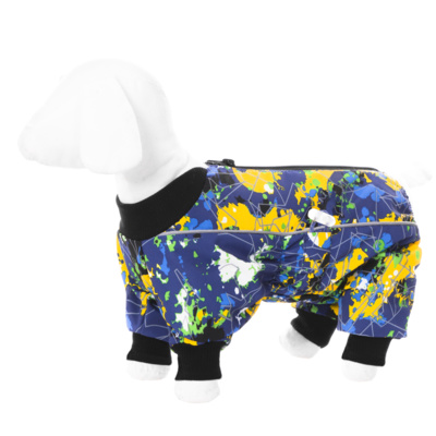Yami-Yami одежда ВИА О. Комбинезон для собак на флисе  с рисунком краски китайская хохлатая 39507 ал05ба 0,100 кг 39507