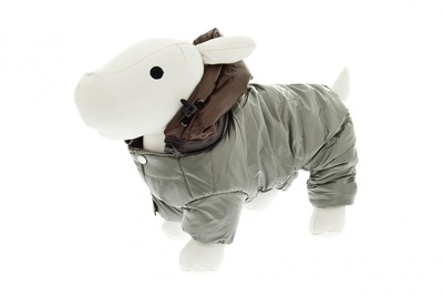 Ferribiella одежда Теплый непромокаемый комбинезон Крутыш (серый) на длину 36 см (PIUMINO COOL DOG CM.36 GRIGIO) ABF71/36-GR, 0,350 кг, 46016