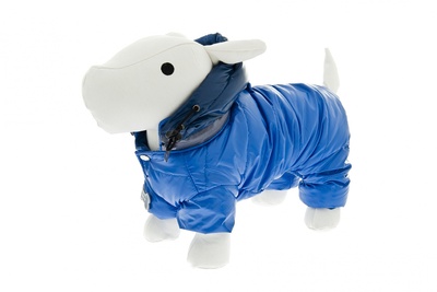 Ferribiella одежда Теплый непромокаемый комбинезон Крутыш (синий) на длину 30 см (PIUMINO COOL DOG CM.30 BLU) ABF7130-B | PIUMINO COOL DOG CM.30 BLU, 0,35 кг 