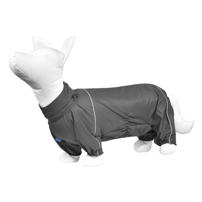 Yami-Yami одежда Дождевик для собак тёмно-серый Корги на мальчика (спинка 50-52 см) лн26ос 0,095 кг 55733
